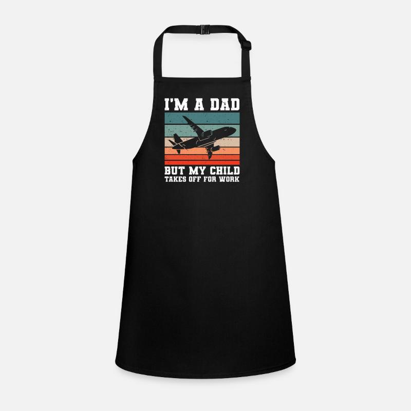 Flight Attendant Papa Stewardess Flight Attendant Children's Apron
