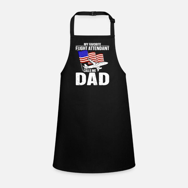 Flight Attendant Papa Stewardess Flight Attendant Children's Apron