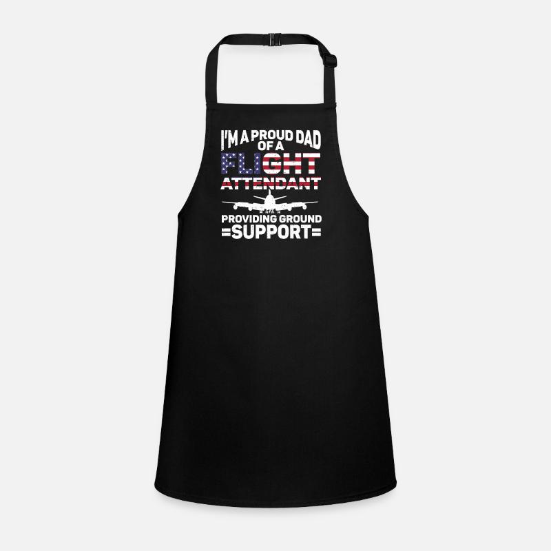 Flight Attendant Papa Stewardess Flight Attendant Children's Apron