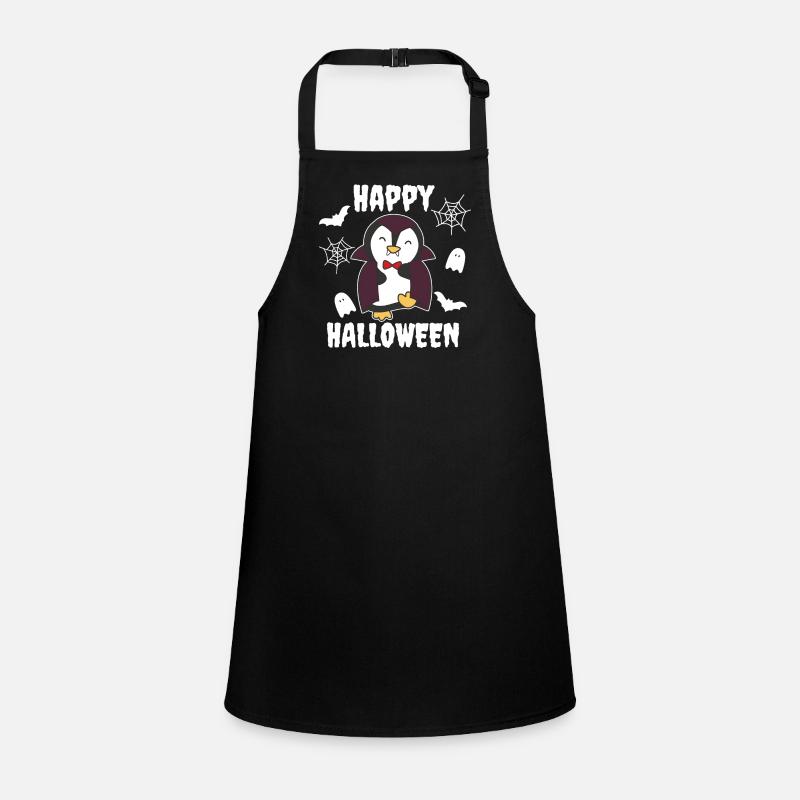 Pinguin Happy Halloween süßer Vampir Kostüm Schürze für Kinder