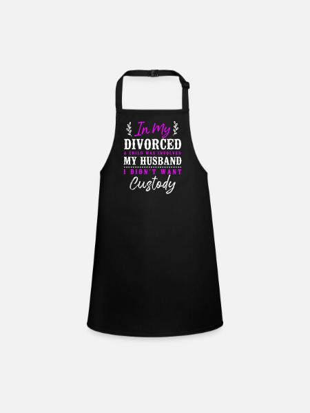 Happy Divorce Party dans mon divorce - Tablier Enfant - noir - Devant