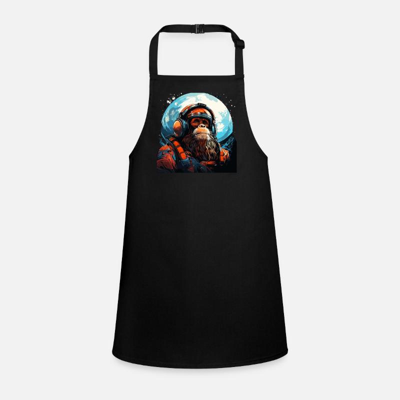 Outer Space Ape - Ape into the Galaxy Space Monkey Children's Apron