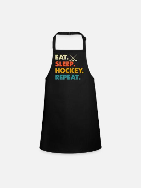 Hockey - Children's Apron - black - Front