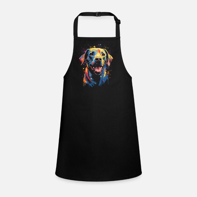 Aquarelle Coloré Labrador Labbi Tablier Enfant