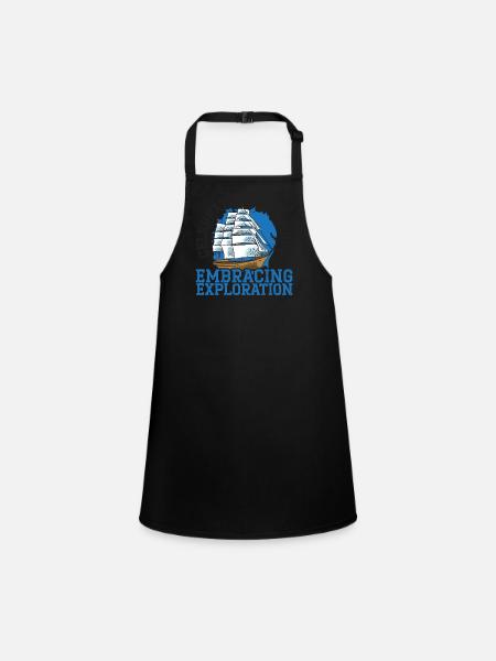 Columbus celebrates the joy of discovery - Children's Apron - black - Front