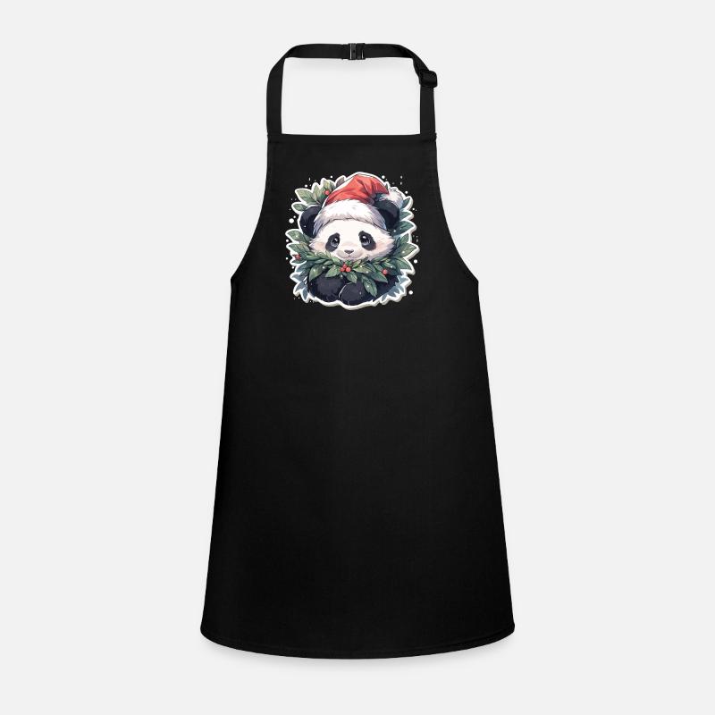 Panda Noël Panda Pandas Panda Noël Tablier Enfant