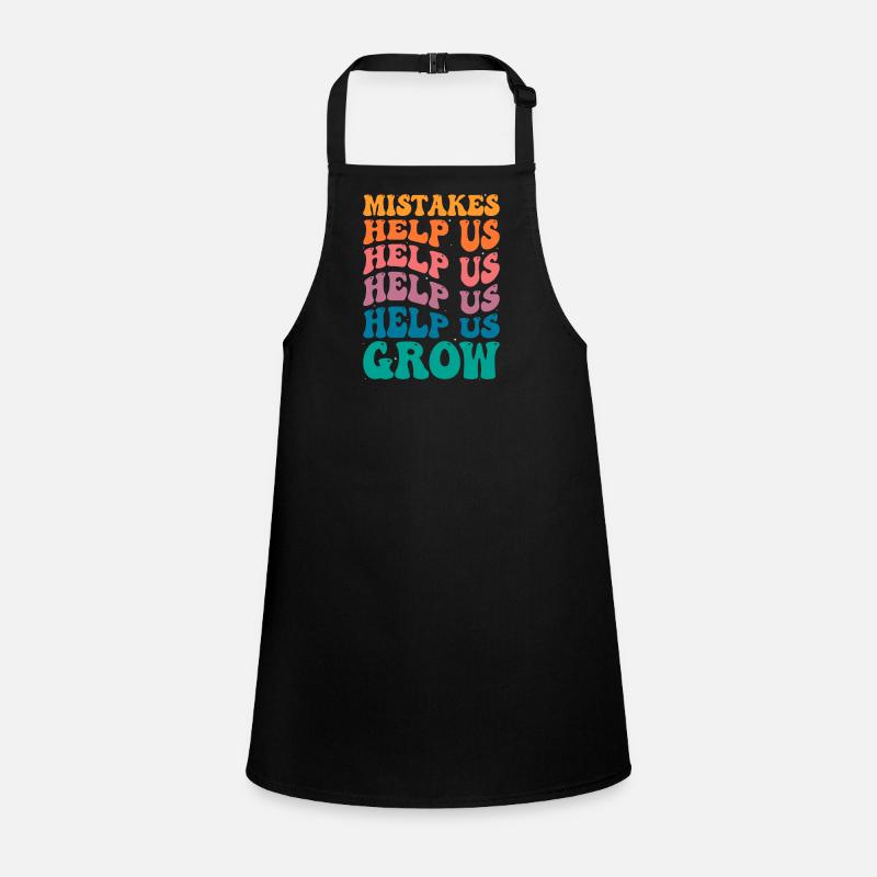 Groovy Growth Mindset - Mistakes Help Us Grow Children's Apron