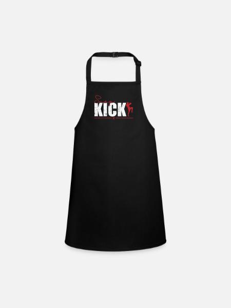 Snap Kick MMA Taekwondo - Schürze für Kinder - Schwarz - Vorne