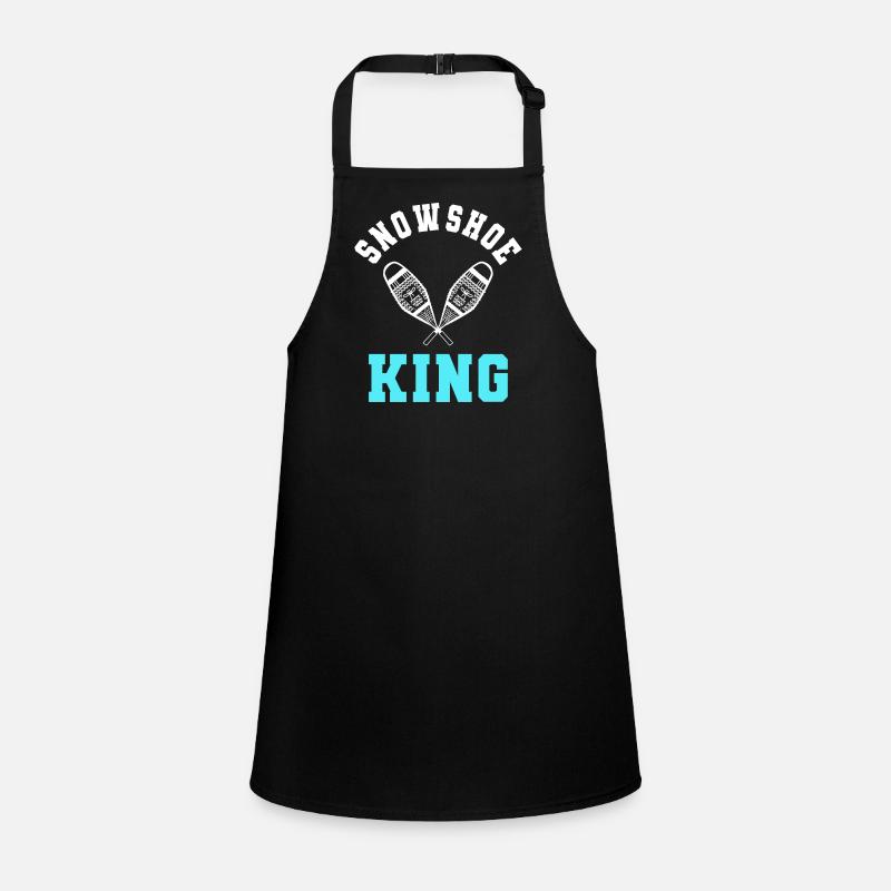 Snowshoe King Snowshoeing Children's Apron