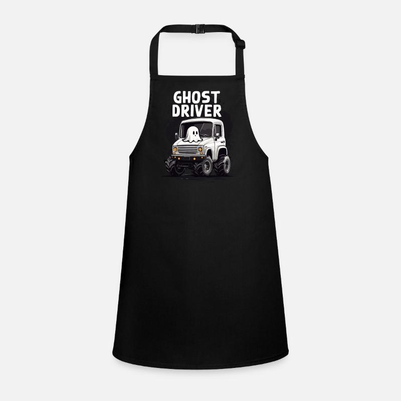 Ghost driver Geisterfahrer Halloween Humor Schürze für Kinder