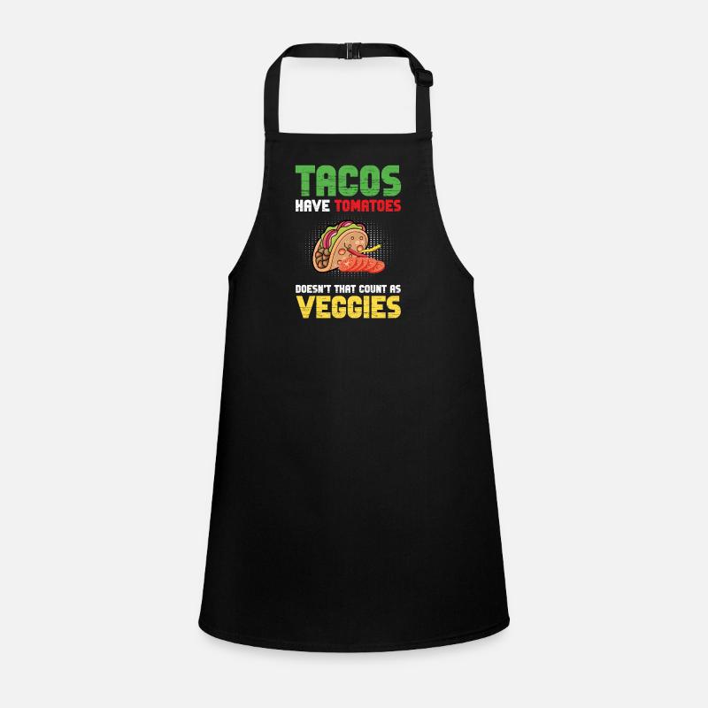 Tacos Tomatoes Counts Végétarien Nachos Burritos Tablier Enfant