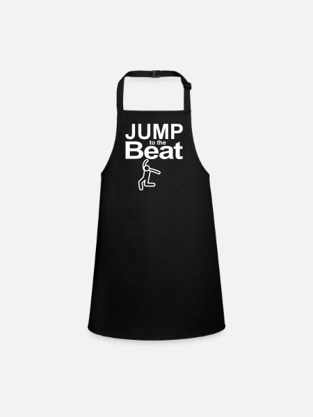 Jump to the Beat - Children's Apron - black - Front