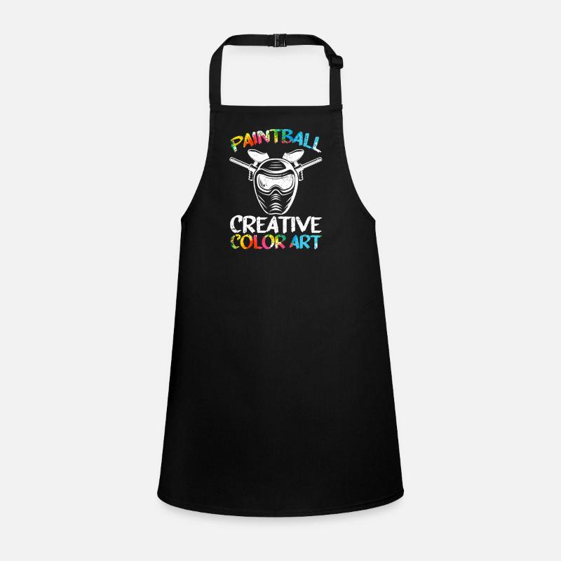 Paintball Creative Paint Color Art Airsoft Paint Tablier Enfant