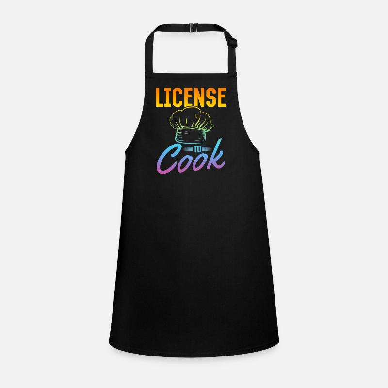 License To Cook Chef's Hat Licensed Chef Kitchen's Schürze für Kinder
