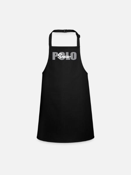 Snow Polo - Schürze für Kinder - Schwarz - Vorne