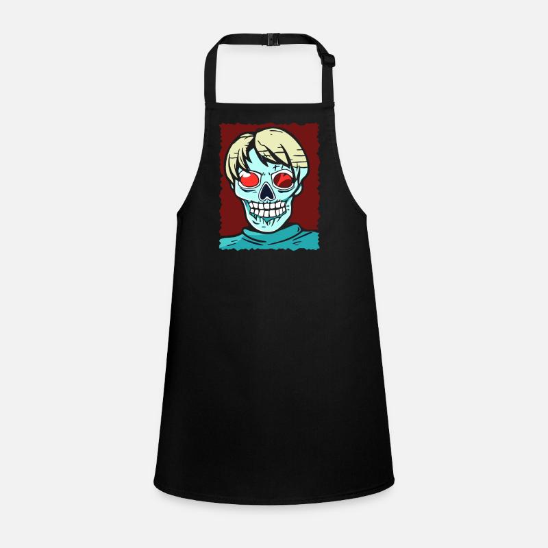 Red Eye Skeleton Zombie Anime Character Children's Apron