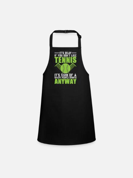 Tennis - Children's Apron - black - Front