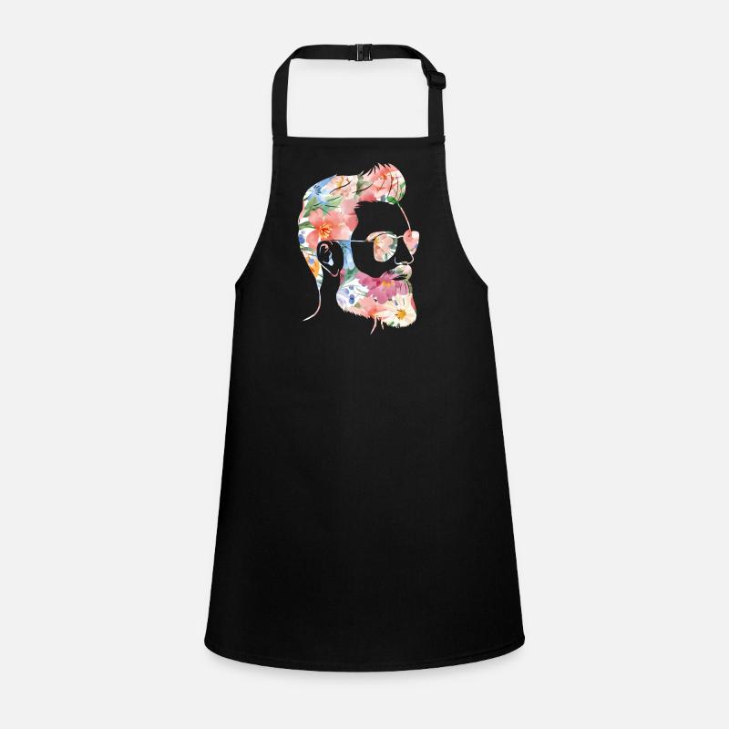 Beard Lover Bearded Man Flower Children's Apron