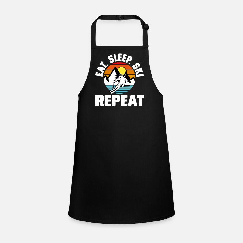 Ski Skiing Skiers Children's Apron