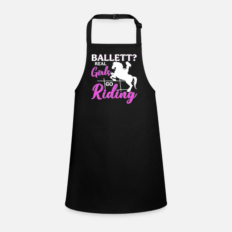 Ballet? De vraies filles font de l’équitation Tablier Enfant
