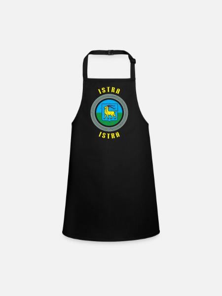 Istria Mirma Pazin Slovenia Balkan Travel Holiday - Children's Apron - black - Front