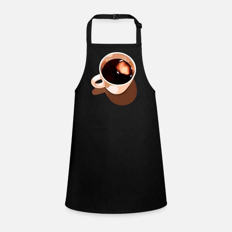 Vintage Coffee Cup Illustration Children's Apron