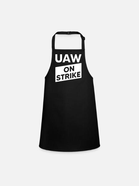 UAW streikt - Gemeinsam für einen starken Vertrag - Schürze für Kinder - Schwarz - Vorne