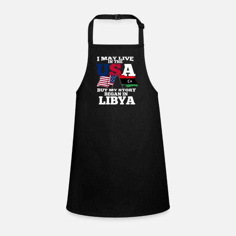 Libya America Usa Gift Children's Apron