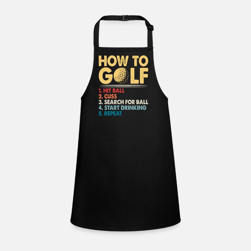 Golf Golfer Children's Apron