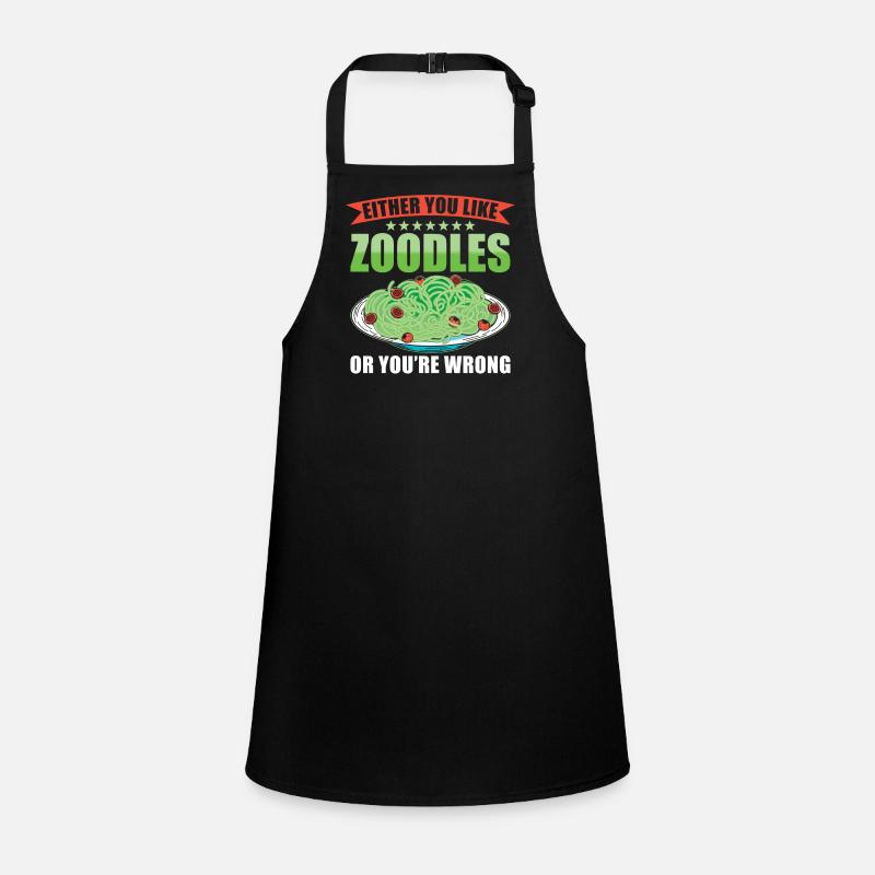 Zoodles Zucchini Pasta Saying Children's Apron