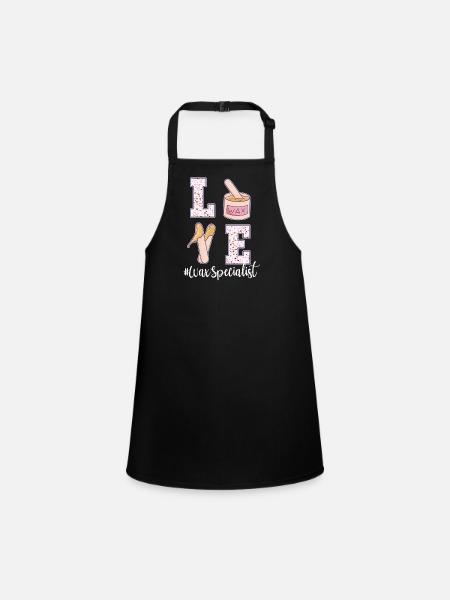 Waxing Specialist Valentine's Day - Children's Apron - black - Front