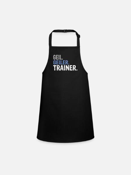 Trainer Bester Trainer Trainer Geburtstag Trainer - Schürze für Kinder - Schwarz - Vorne