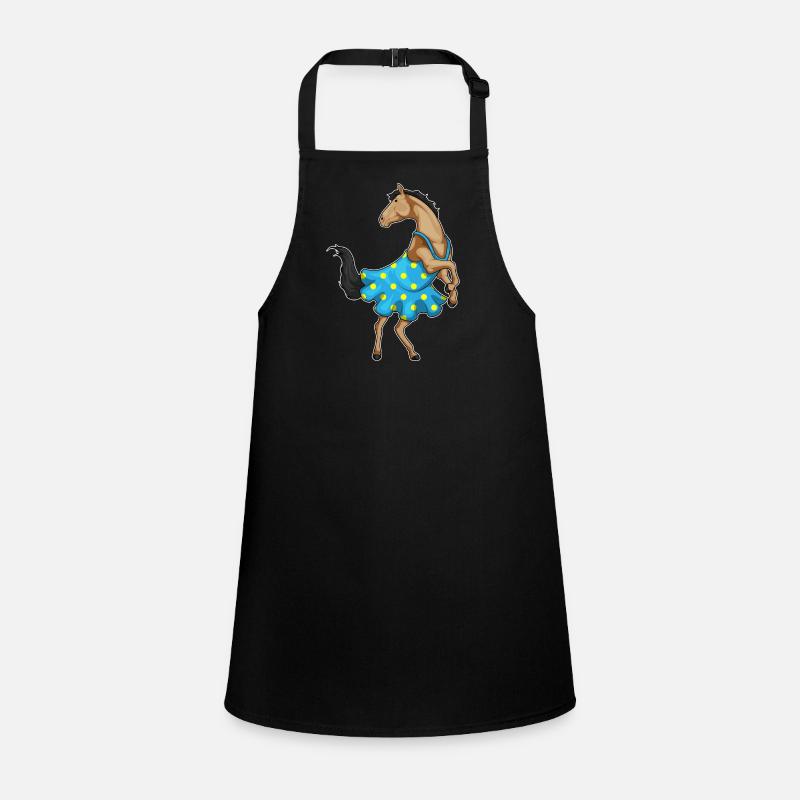 Robe cheval à pois Tablier Enfant