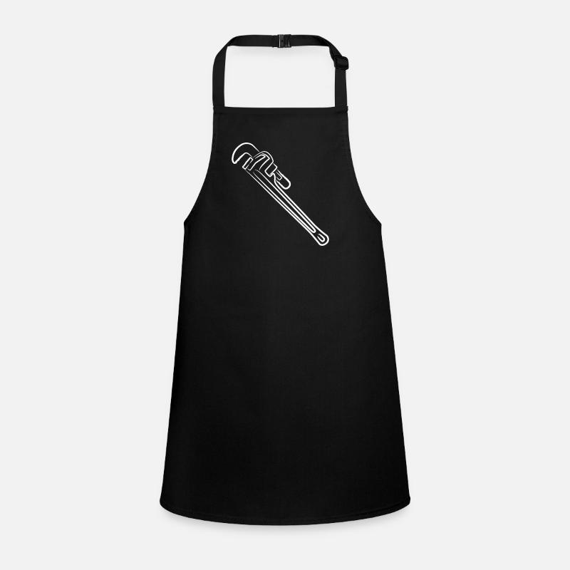 Pipe Wrench Drawing Children's Apron