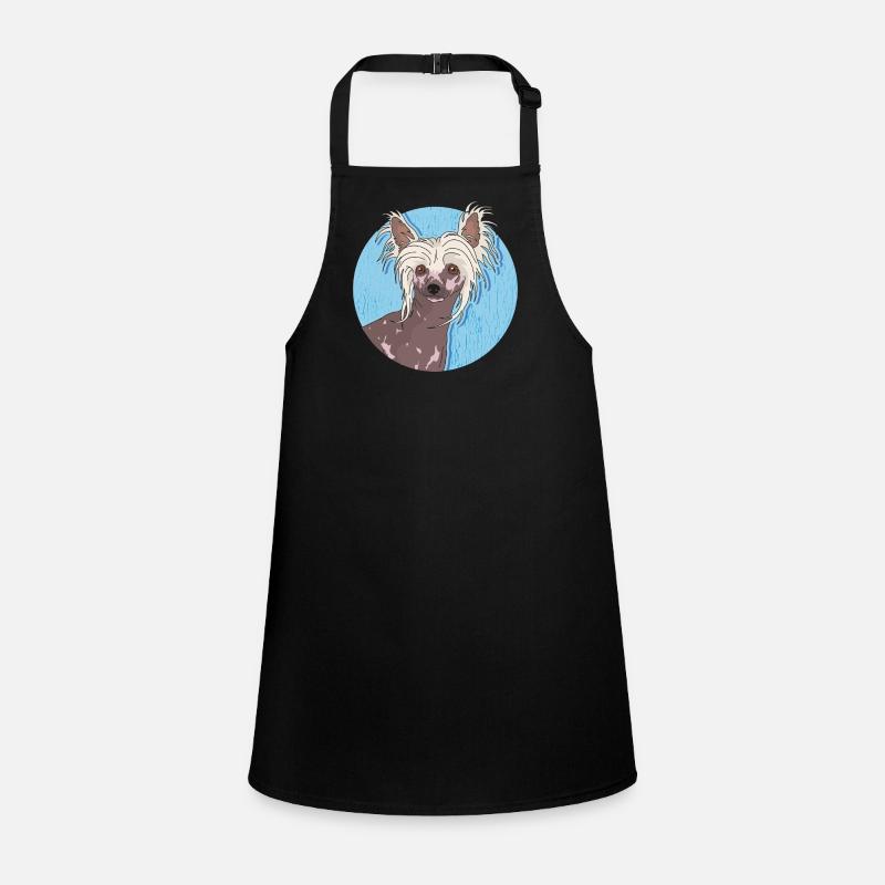 Chinesischer Schopfhund Chinese Crested Geschenk Schürze für Kinder
