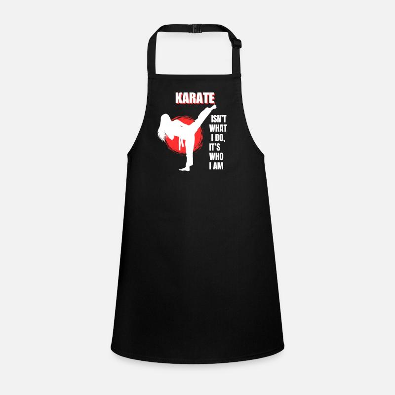 Karate Quote Inspirational Design for Karate-ka Children's Apron