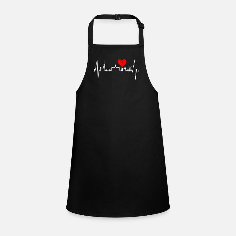 Amsterdam Skyline Pays-Bas Heartbeat Holland Tablier Enfant