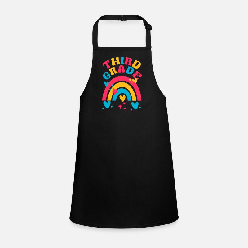 Third Grade 3rd Rainbow Teacher Student 100 Day Children's Apron