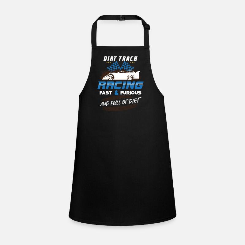 Dirt Track Racing Course rapide et sale Course de fans de course Tablier Enfant