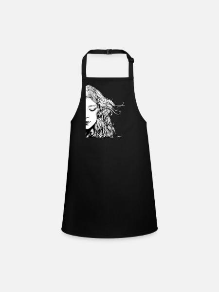 Dreaming - Children's Apron - black - Front