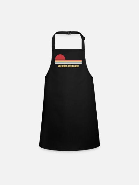 Aerobics Instructor - Children's Apron - black - Front