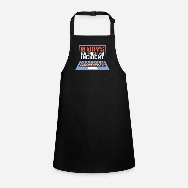 Cybersecurity 0 Days Without An Incident Phishing Children's Apron