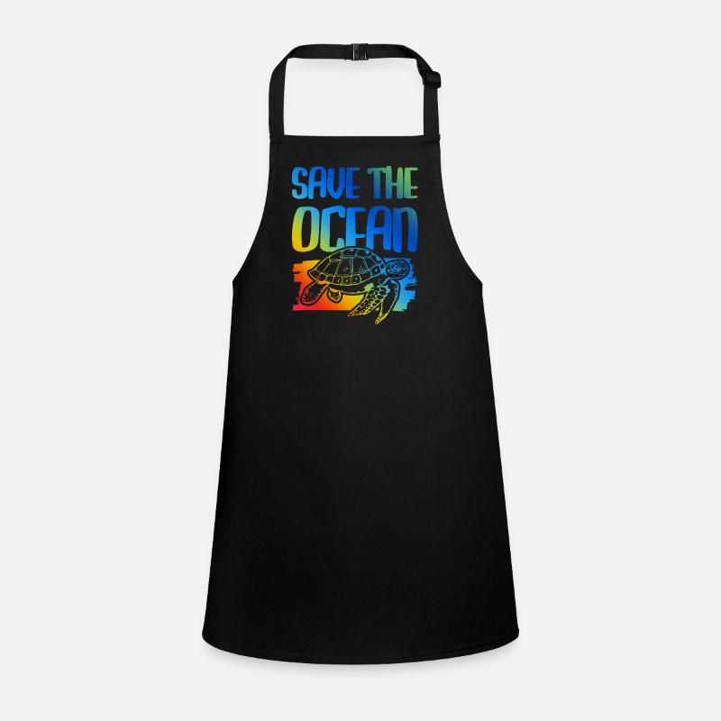 Save the Ocean Turtle Children's Apron