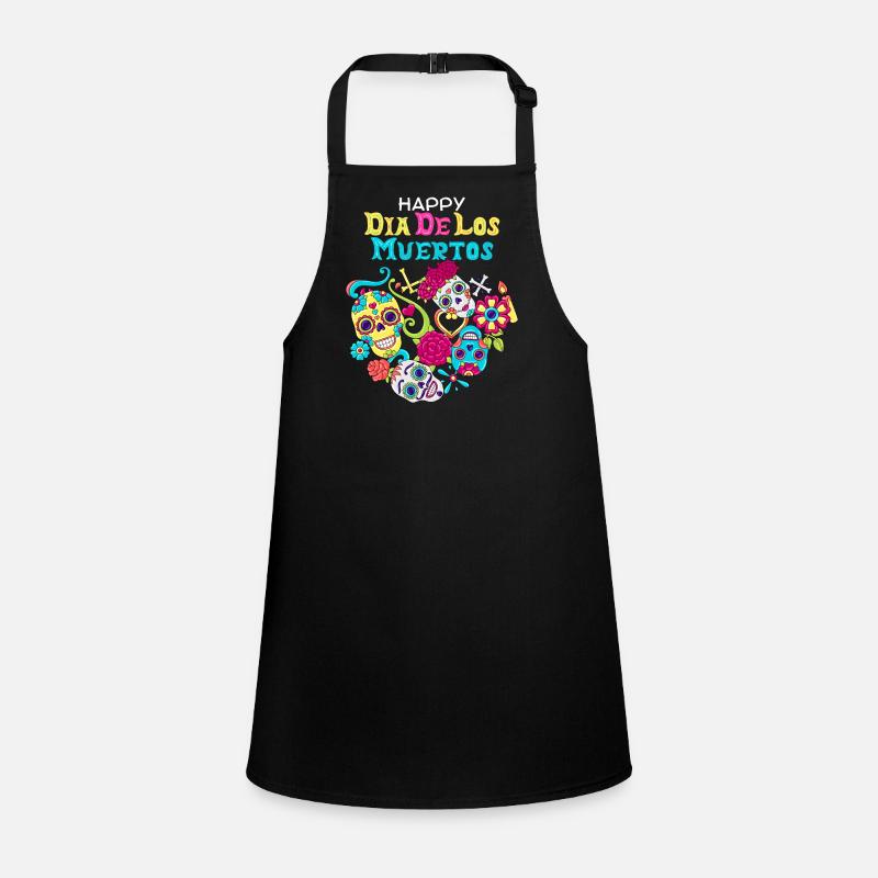 Dia-de-Muertos, Mexico, Sugar Skull, Skull Children's Apron