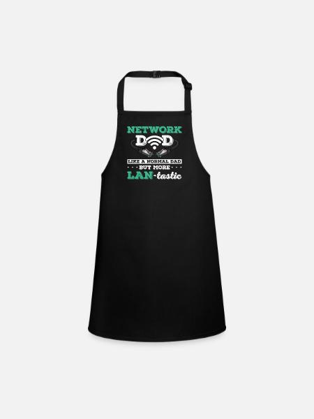 Network Administrator System Administrator Network - Children's Apron - black - Front