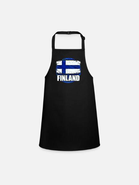 Finlande - Tablier Enfant - noir - Devant