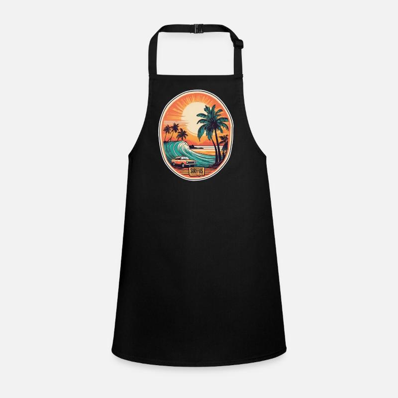 surf plage palmier soleil vacances Tablier Enfant
