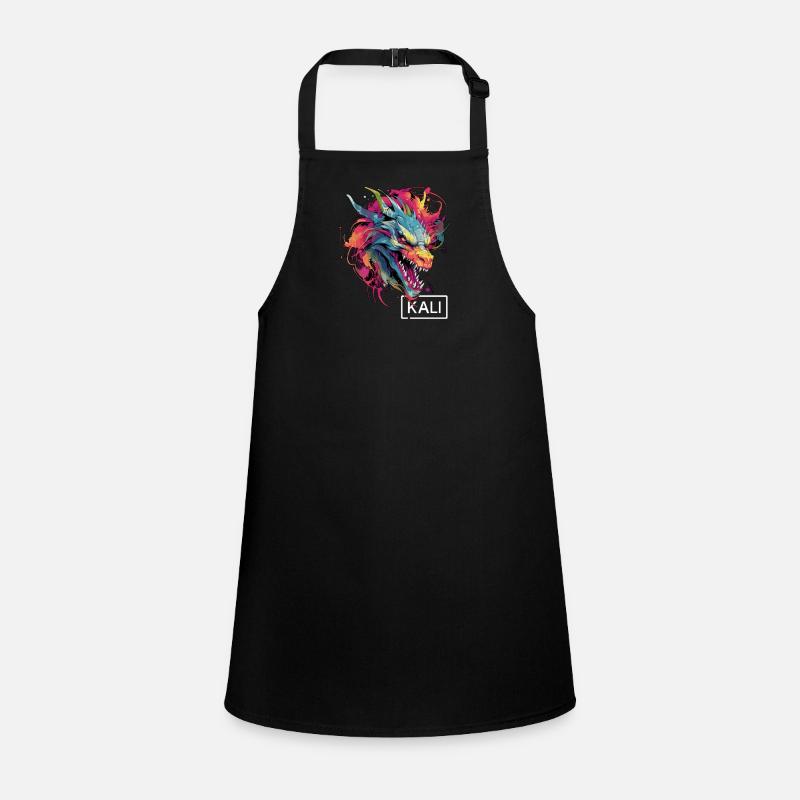 Colorful Kali Linux Dragon Design for DevOps & Children's Apron