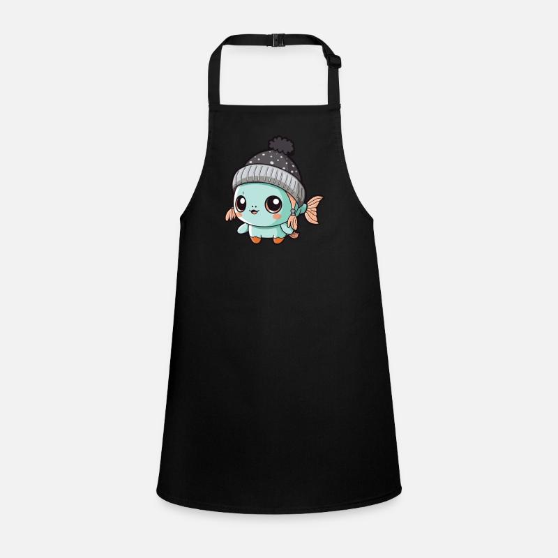 Fish Winter Comic Children's Apron
