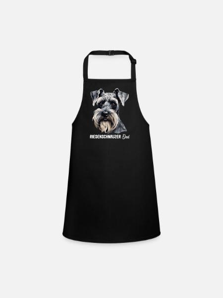 Schnauzer géant - Tablier Enfant - noir - Devant